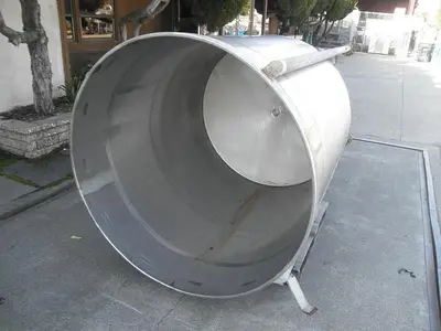 Tank, 475 Gallon, Stainless Steel, 50" X 60", OT/DB #S741572