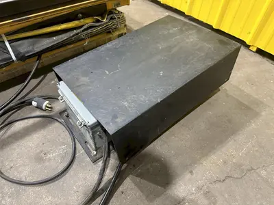 4,000 LBS X 60" X 48" ECONO LIFT HYDRAULIC SCISSOR LIFT TABLE WITH ROLLER CONVEYOR TOP, 115 VOLT: STOCK #20962