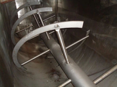 10,000 L S/S Solitech S/S U Trough Mixer 45 kW