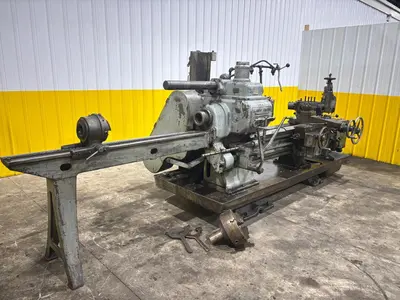 #2A WARNER & SWASEY MODEL #M-510 TURRET LATHE WITH BAR FEED: YOBRO #24459