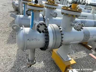 Used 272 Sq Ft Heat Exchanger, Duplex 2205 Tubes, 316L Shell, High Temp 430°F