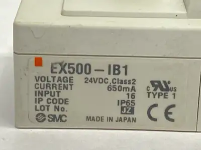 Used SMC Input Base Unit for DeviceNet w/ 2x EX500-IE5(PNP) Input Unit PLC Input & Output Michigan US | Maverick Industrial Sales #1395595