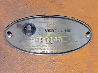 Vertical Turbine Pump No. 12RL-4 Stage