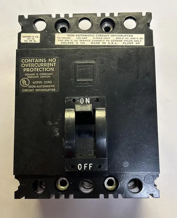 Used SQUARE D FAL36000 Miscellaneous Equipment (Electrical & Power) | Surplus Asset Holdings #1202847