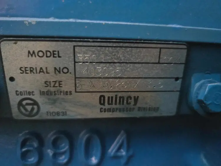 Used QUINCY 350 Gas Compressors California US | Compression Source #719713