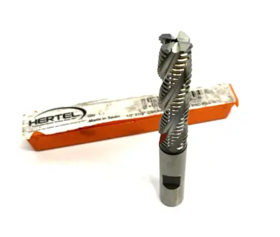 USED HERTEL COARSE ROUGHING END MILL 1/2" X 1/2" NCC, 4-FLUTE, 2" LOC