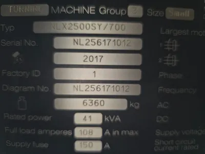 2017 DMG MORI NLX 2500SY 5-Axis or More CNC Lathes | 520 Machinery Sales LLC (4)