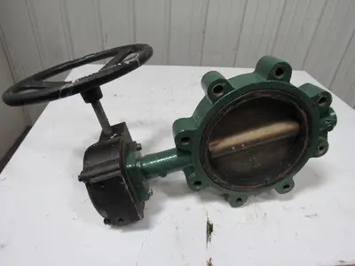 Stockham LG722-BS3-E 8" Lug Type Butterfly Valve W/Manual Hand Wheel Actuated