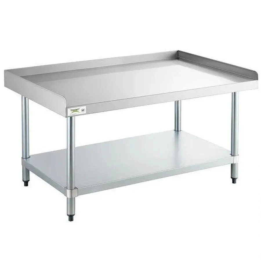 30"x 60" Stainless Steel Equipment Stand with Galvanized Undershelf