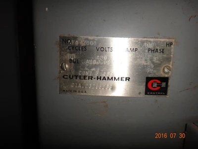 Cutler Hammer Size 6 Full Voltage Starter