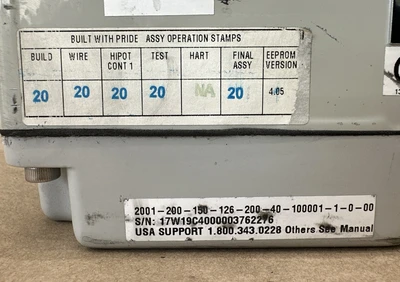 USED HONEYWELL 2001-200-150-126-200-40-100001-1-0-00