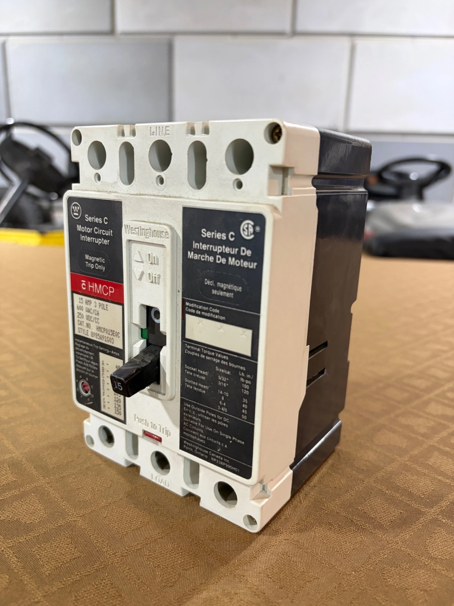 Used WESTINGHOUSE Hmcp Circuit Breakers US | Nicholas Bruneau #1343348