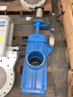 6" Allen-Sherman Hoff Segregating Knife Gate Valve Air Operated , Unused