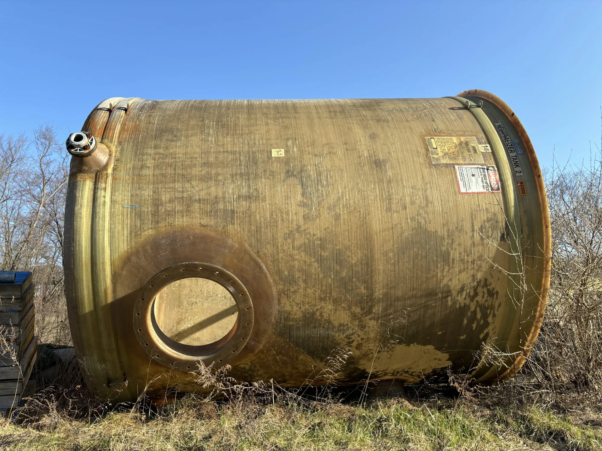 Belding Viatec 6952 Gallon Fiberglass Tank OVF-120-6952-S Open Top Resin Fab