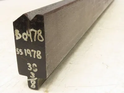 Press Brake Die 36-1/2" Long 90° V 1/2" Tang 1-13/32" W 2-13/16"H Offset