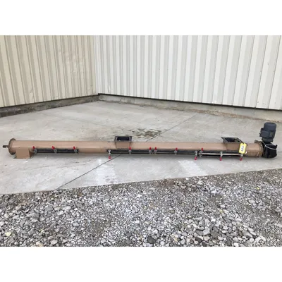 Used 7" dia. X 11'L Tubular Screw Auger Conveyor