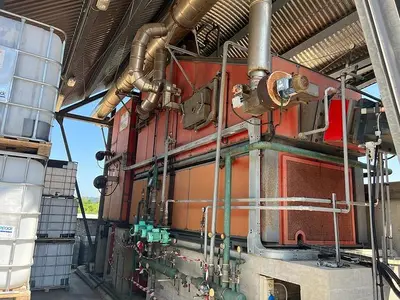 USED UNICONFORT SRL MOBILE GRATE BOILER FOR WOOD CHIPS