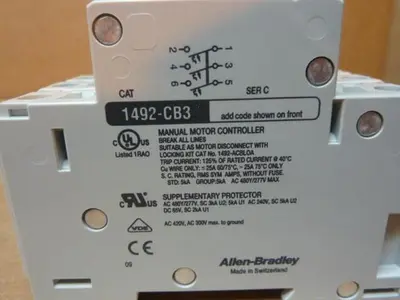 NEW ALLEN BRADLEY 1492-CB3/H060 SER C