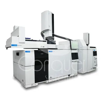 USED AGILENT TECHNOLOGIES 8890 GC / 7697A HEADSPACE / 5977B MSD / 7693A TRAY/TOWER
