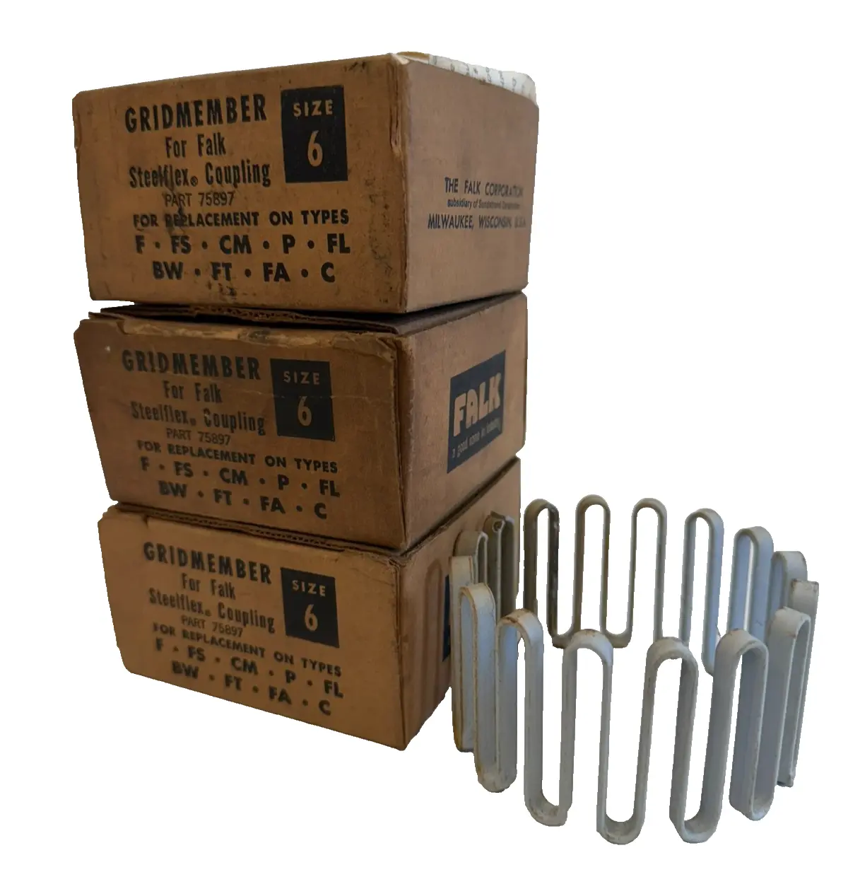 NEW LOT OF 3 FALK 75897 COUPLING SIZE 6