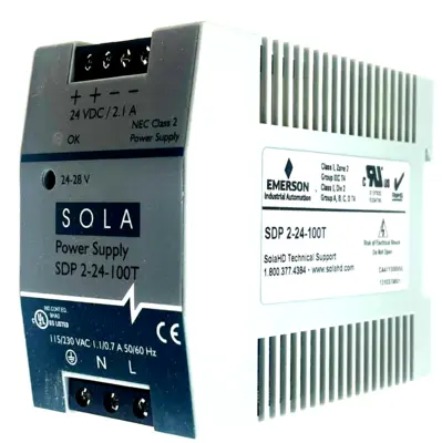NEW SOLA EMERSON SDP 2-24-100T POWER SUPPLY SDP224100T
