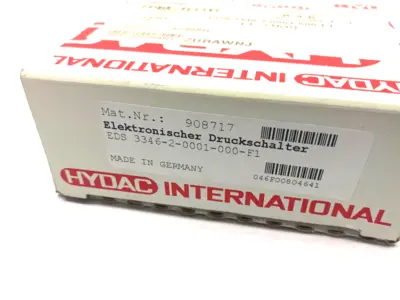 USED HYDAC CONFIGURABLE PRESSURE SWITCH