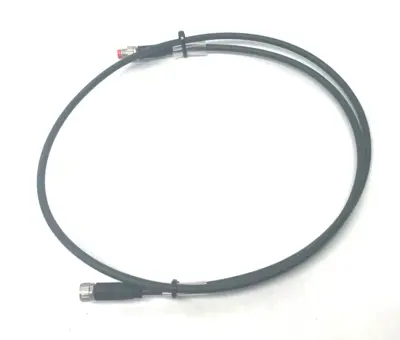 USED BECKHOFF DOUBLE ENDED POWER CABLE 1M LENGTH M8 4-PIN