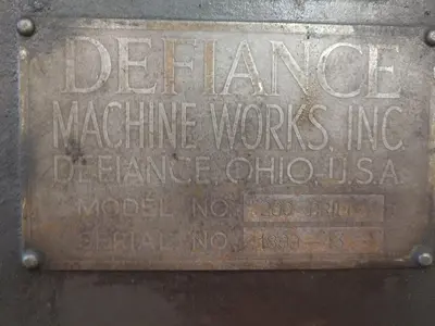 24" DEFIANCE MACHINE WORKS MODEL 200 SINGLE SPINDLE DRILL: STOCK #13426