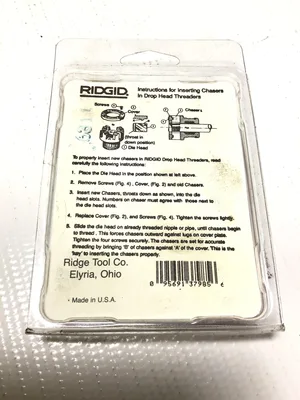 Ridgid 37985 Alloy Pipe Dies 2″NPSM 11-1/2TPI-RH for 0R/11R/00R/111R/12R/30A/31A Threaders