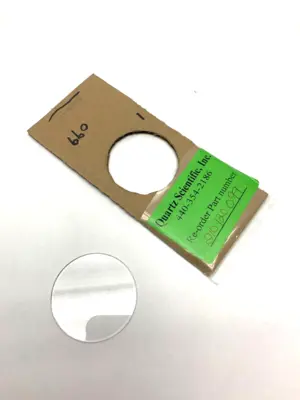 USED QUARTZ SCIENTIFIC INC QUARTZ DISC 32MM DIAMETER