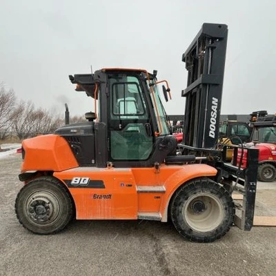 Used 2023 DOOSAN D80S-9 Internal Combustion Forklifts: Pneumatic Tire Alberta CA | Leavitt Machinery #1443708