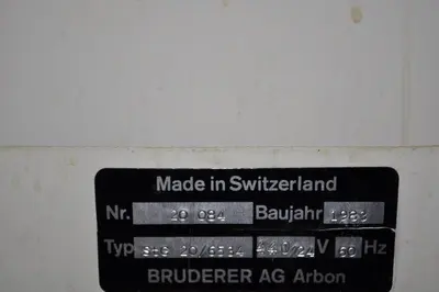 USED 1983 BRUDERER BBU 190/85