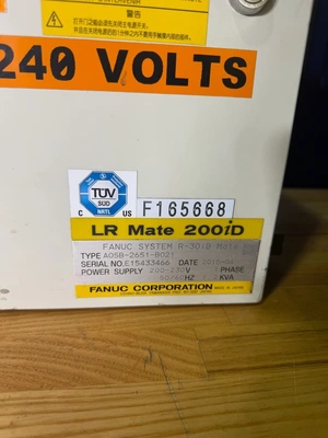 Used 2015 FANUC FANUC LR MATE 200ID Robots Michigan US | K.B. Industries LLC #1309579