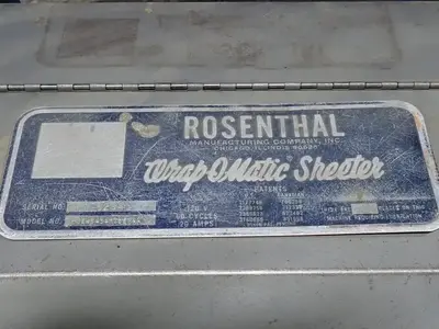 Rosenthal WA-S-3-HIBEVAA Used Flatbed Roller Die Cutters | PlastiMach Corp (13)