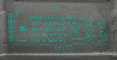 USED EBMPAPST W2E200-HH86-01