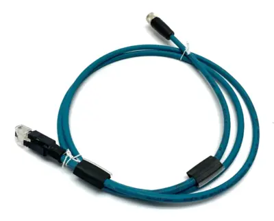 New | in-Stock Balluff Double-Ended Cordset RJ45 to M12 PLC Ethernet Equipment Michigan US | Maverick Industrial Sales #1483239