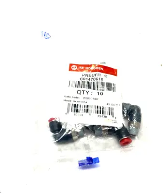 USED IMI NORGREN PUSH-TO-CONNECT ELBOW SWIVEL FITTING 6MM TUBE