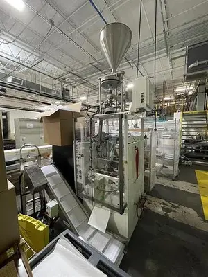 General Form, Fill and Seal Machine with Volumetric Cup Filler