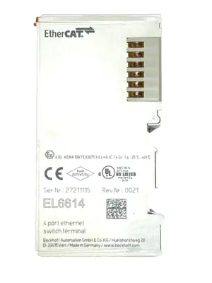 Used Beckhoff EtherCAT 4-Port Ethernet Switch Communication Interface Terminal PLC Ethernet Equipment Michigan US | Maverick Industrial Sales #1391761
