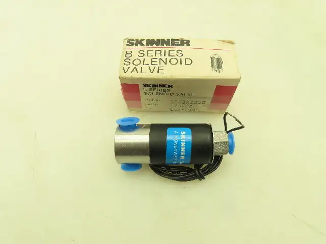 Honeywell Skinner B16DK1050 Solenoid Valve 3-Way NO 125 VDC 50 PSI 1/8" NPT