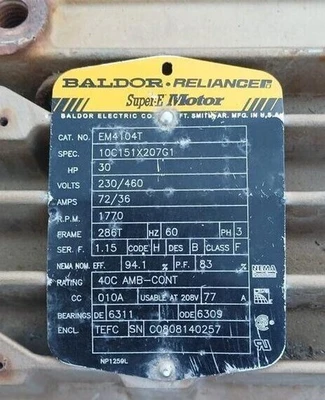 USED Baldor EM4104T