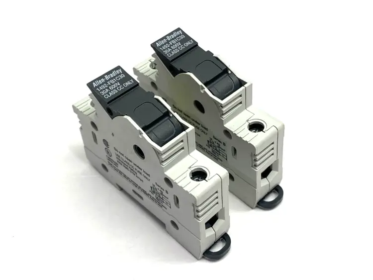 Used ALLEN-BRADLEY SER. B FUSE HOLDER 1 POLE 600V 30A LOT OF 2 Fuse Accessories | Maverick Industrial Sales #1099786