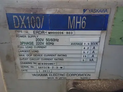 USED 2011 YASKAWA ELECTRIC MH6