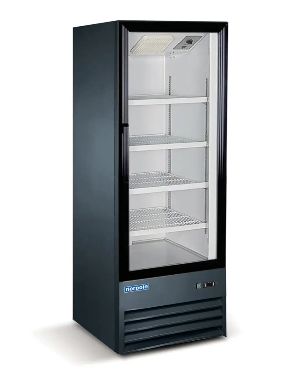 Magic Chef 9 CU. FT. SINGLE DOOR COMMERCIAL MERCHANDISER REFRIGERATOR IN BLACK SKU: