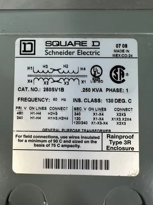 USED Square D 250SV1B