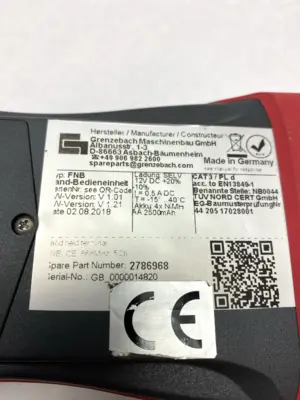 USED GRENZEBACH HAND HELD TERMINAL