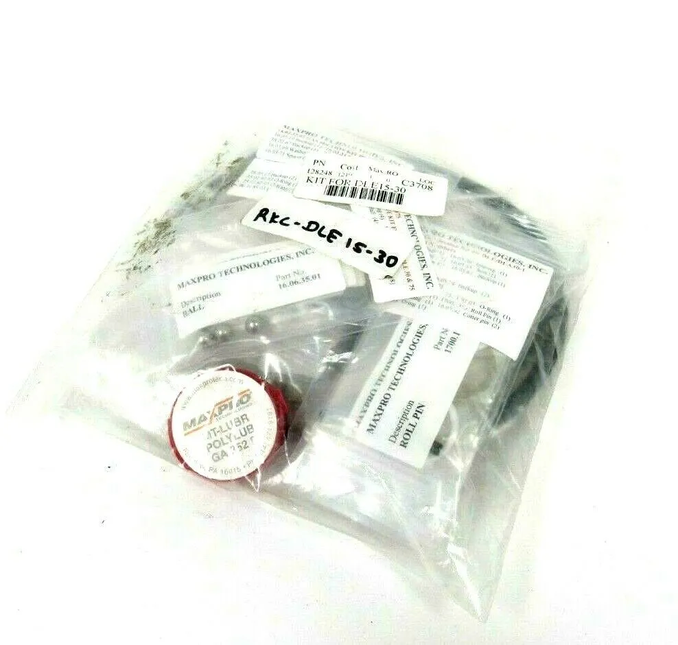 NEW MAXPRO RKC-DLE-15-30 GAS BOOSTER SEAL KIT RKCDLE1530