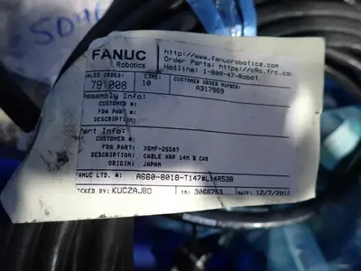 Fanuc, Selmatec, Parker Misc. Cables