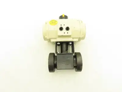 DMIC BVFM-1000 Pneumatic Air Actuated Ball Valve 1" Flanged Spring Return