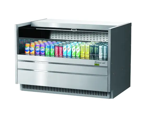 Turbo Air TOM-48UC-S-N 48 1/4" Drop In Open Air Cooler w/ (1) Level, 115v